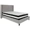 Flash Furniture Platform Bed Set, Riverdale, Full, Gray HG-BM-42-GG - alternate 4